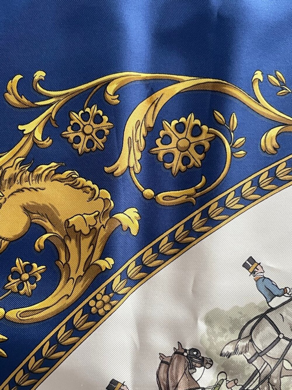 Hermes SIlk Scarf: “La Promenade de Longchamps” - Picture 6 of 6